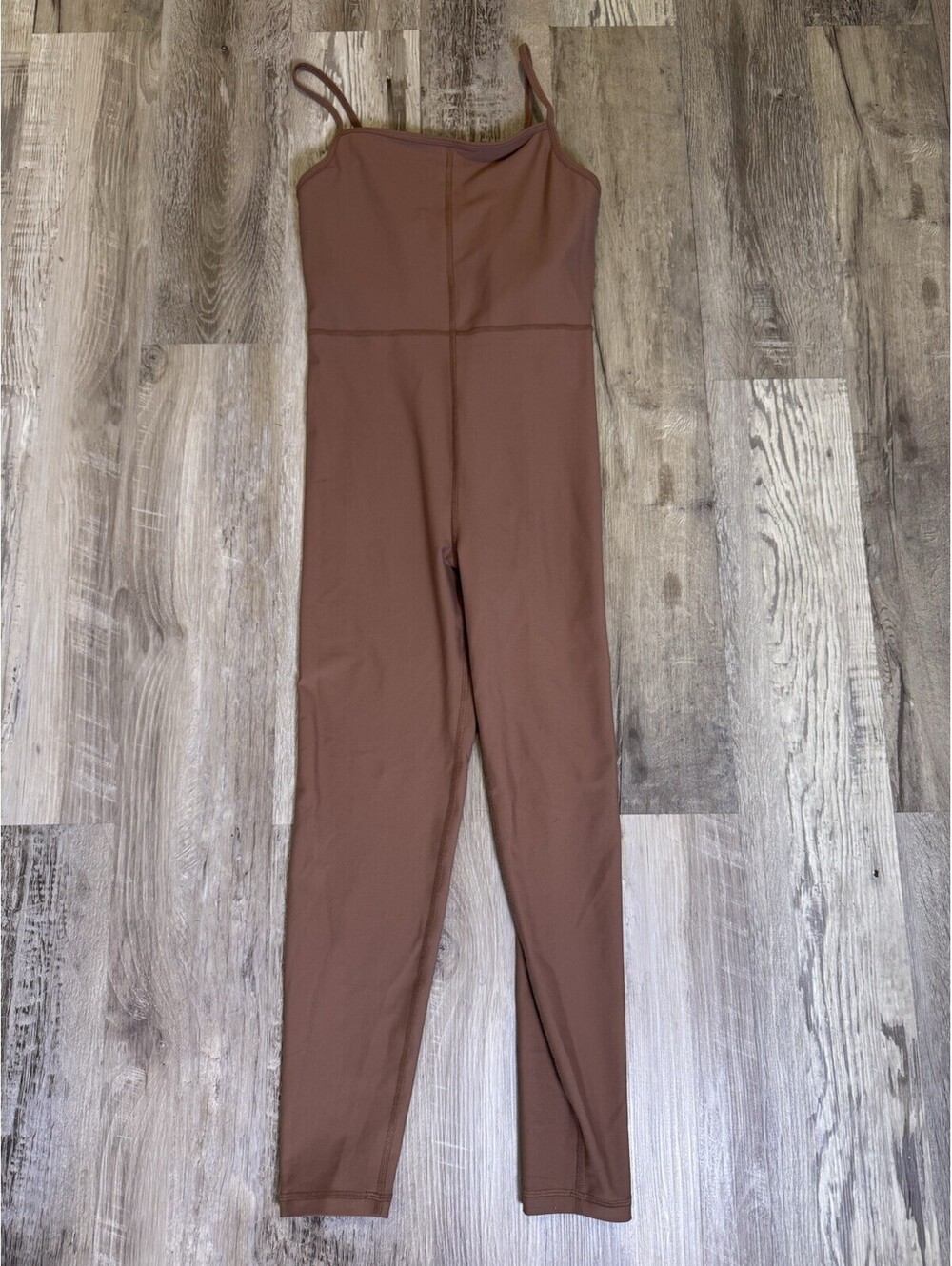 Old Navy Active PowerSoft Women’s Medium Brown Cami Legging Jumpsuit Bodysuit